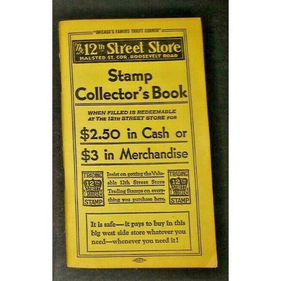 Vintage Chicago 12th Street Store Stamp Book Unused New Old Stock PB8 - Picture 1 of 2